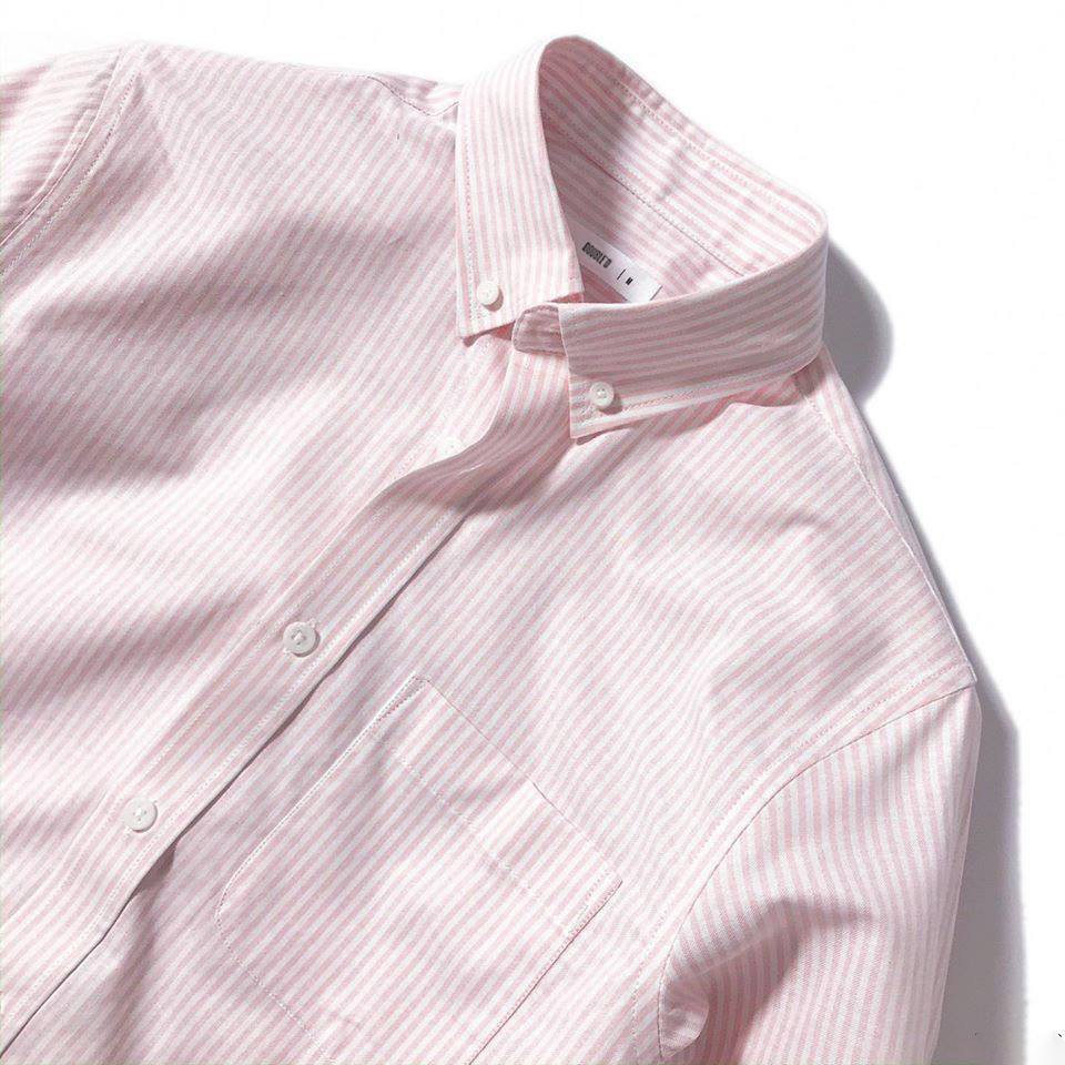 Áo sơ mi nam DOUBLE'D màu hồng kẻ sọc SSLHONG00 | BigBuy360 - bigbuy360.vn