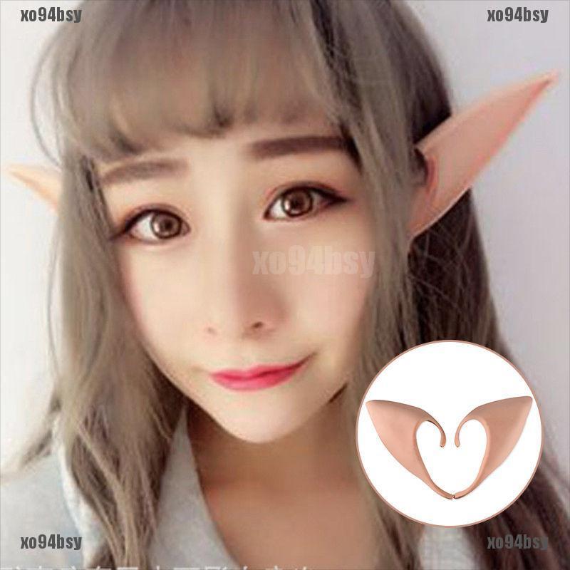 [xo94bsy]Hot Latex Prosthetic Fairy Pixie Elf Ear Halloween Costume Cosplay Stag