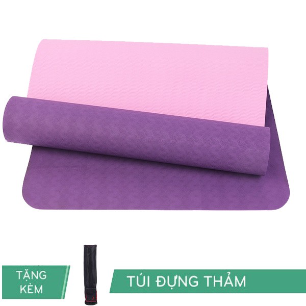 Thảm Yoga Relax TPE Eco 6mm 2 lớp + Tặng kèm túi