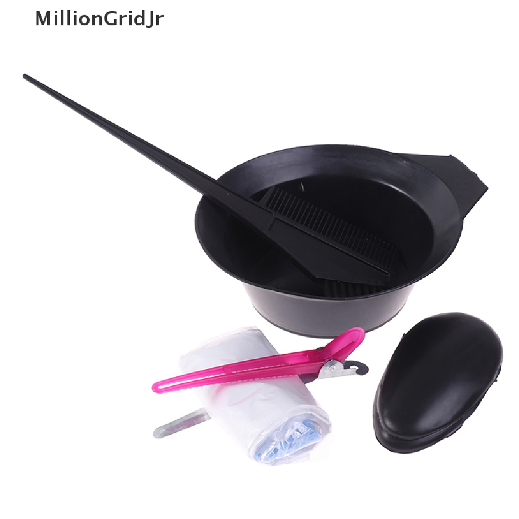 Bộ 8 Dụng Cụ Tô Nhuộm Tóc Gồm Bát + Găng Tay + Nón + Lược Màu Sắc Đa
