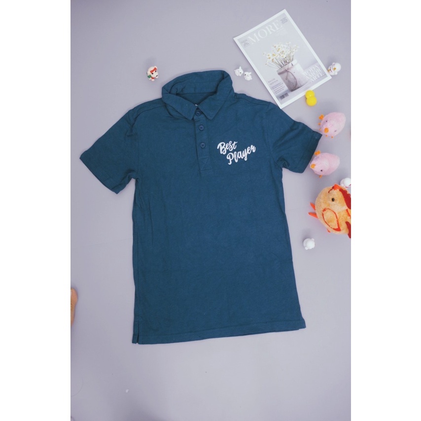 Combo 2 áo polo bé trai bé gái DANTONY  13-30kg, áo phông có cổ bé trai đi học đi chơi