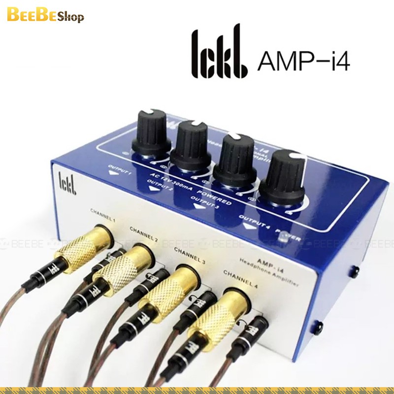 ICKB AMP I4 - Bộ Chia Tai Nghe Chuyên Nghiệp 4 Cổng Kép, Dùng Cho 8 Headphones