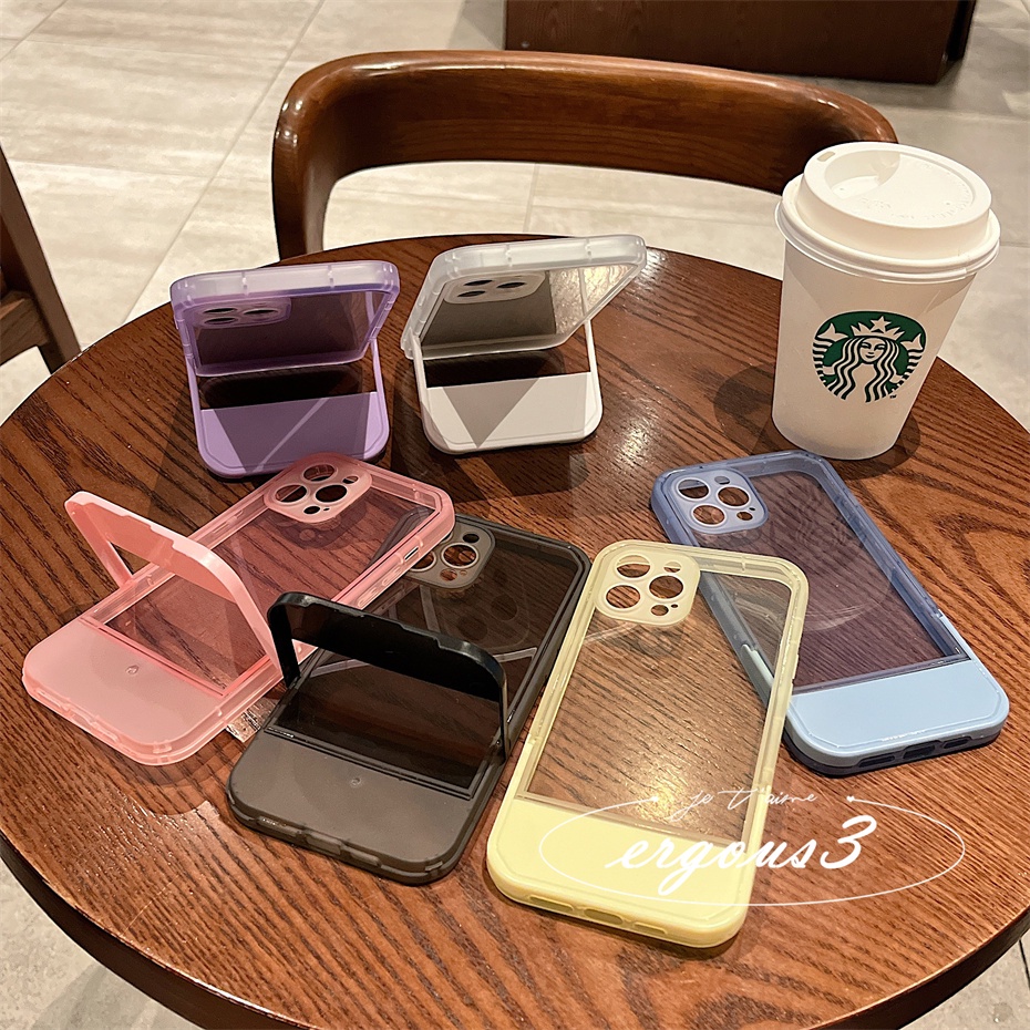 Case For iPhone 11 7 8 Plus 6 6s Plus SE 2020 Pull Camera Lens Colorful Clear Phone Anti-fall Soft Protective Cover