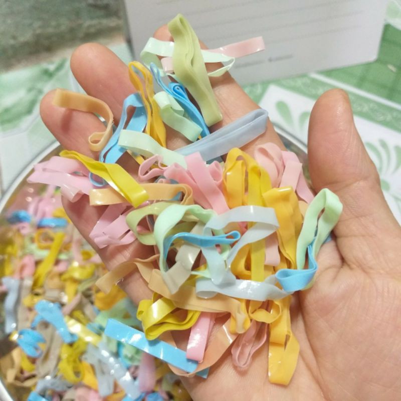 Túi Zip 100g Dây Thun cột tóc màu ngọt nhiều màu cho bé