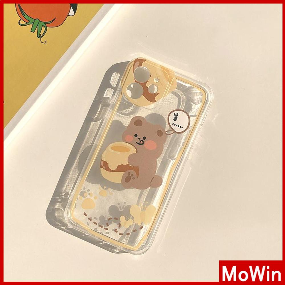 Ốp Điện Thoại Silicon Trong Suốt Viền Vuông Chống Sốc Cho iPhone 13 Pro Max iPhone 12 Pro Max iPhone 11 iPhone 7 Plus