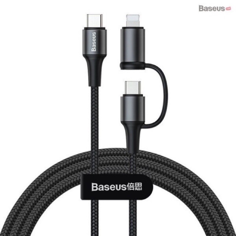 Cáp sạc nhanh siêu bền Baseus 2 in 1