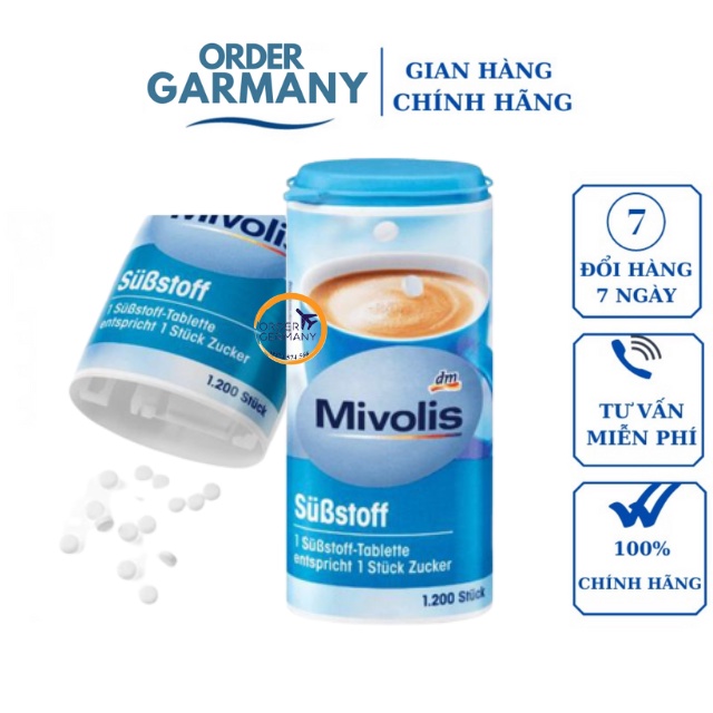 Đường ăn kiêng Mivolis Substoff 1200v Đức