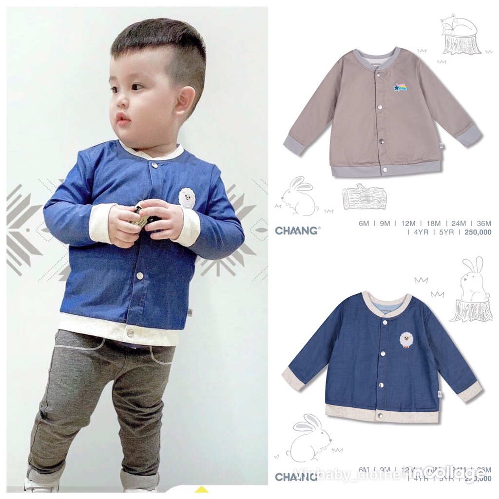 Chaang áo khoác cho bé trai, dành cho bé từ 3 tháng đến 5 tuổi AW2021