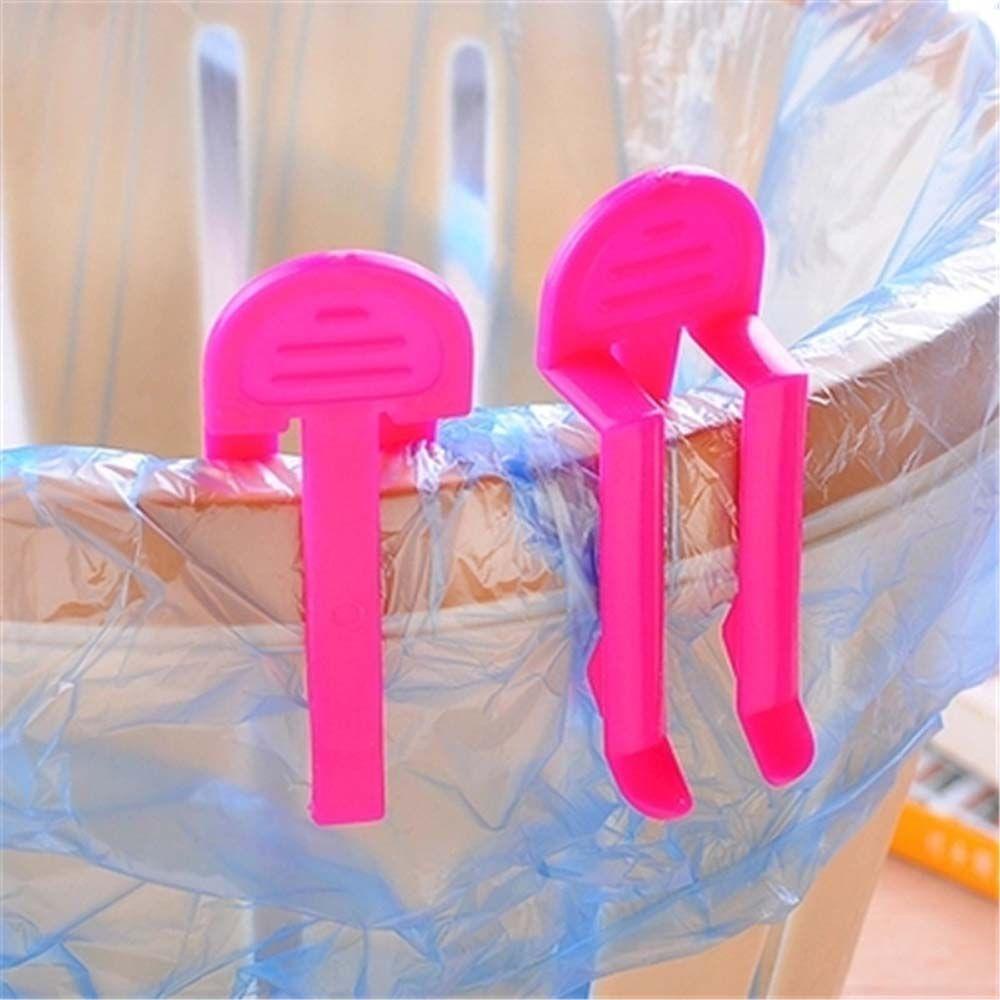 Set 6 Kẹp Giữ Túi Rác Màu Sắc Ngẫu Nhiên Tiện Dụng Cho Gia Đình
