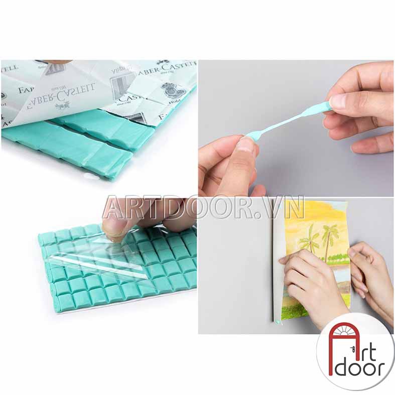 [ARTDOOR] Đất sét dính BLU TACK IT treo dán tranh, dính đế nail