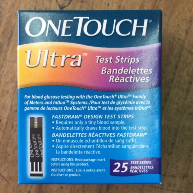 que thử đường huyết one touch ultra 2 25 que