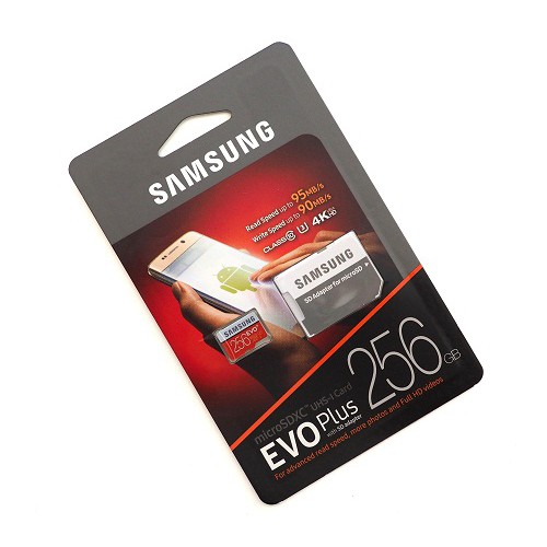 Thẻ Nhớ Micro SD Samsung Evo Plus 256GB Class 10 - 100MB/s (Kèm Adapter) - Bảo hành 5 Năm