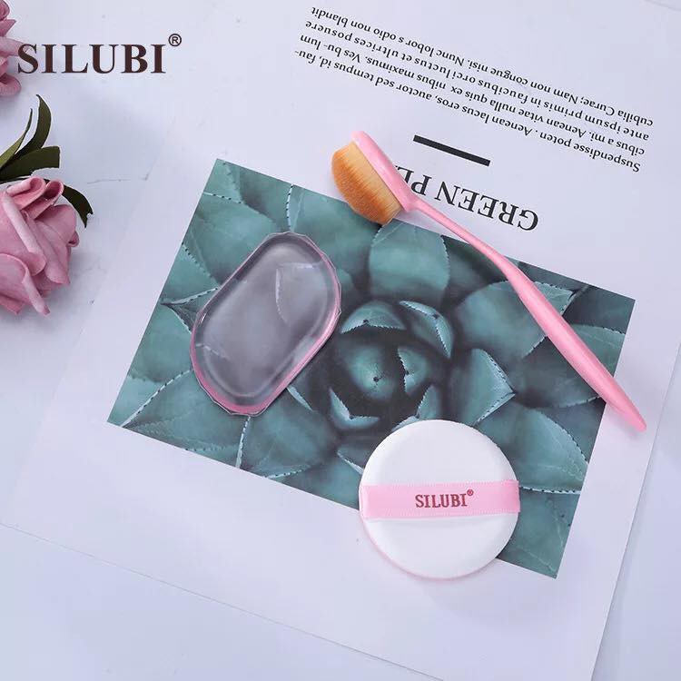 Cọ trạng điểm mút trang điểm mút silion tán kem nền tiện lợi đều màu Set 3 bộ cọ mút trang điểm tiện lợi skincare