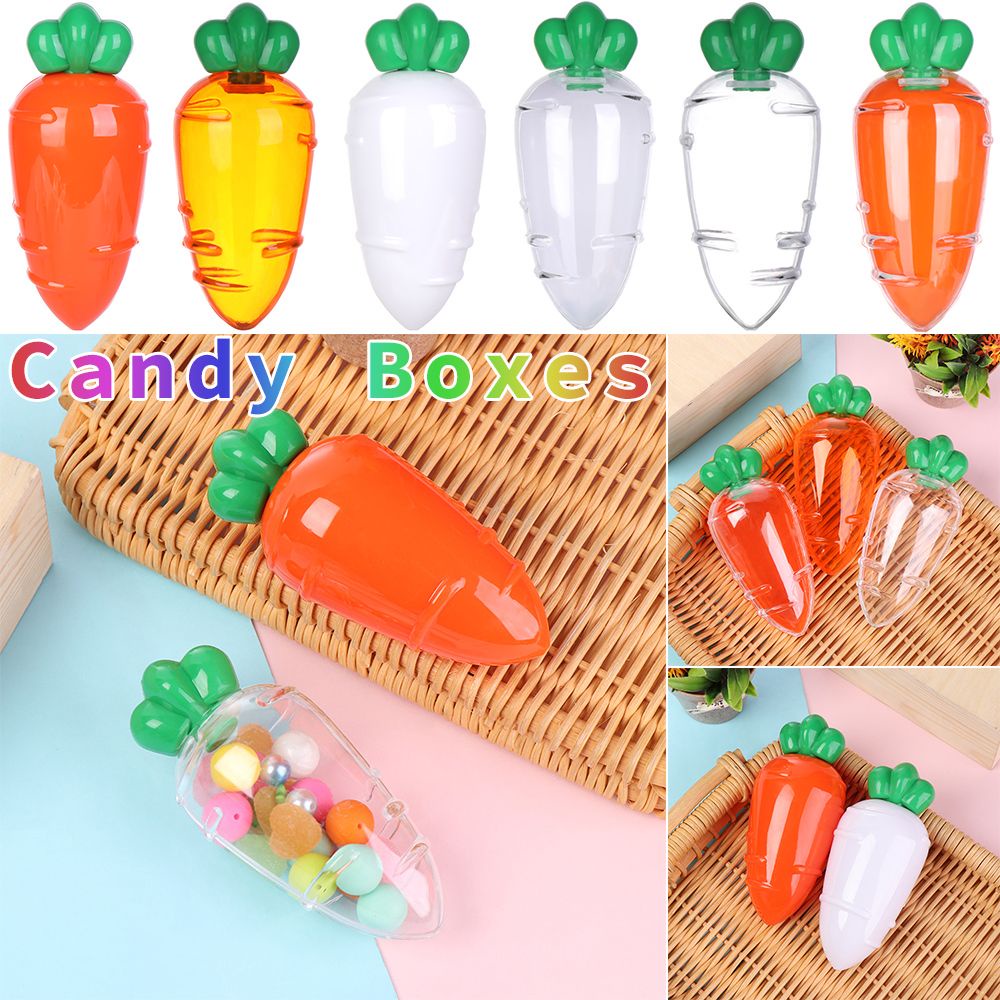 Hộp Đựng Kẹo Bằng Nhựa Hình Cà Rốt 2020 Sáng Tạo Trang Trí Tiệc Sinh Nhật/Tiệc Cưới Cho Bé