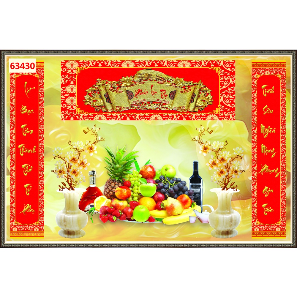 Tranh phòng thờ, bàn thợ in theo mọi kích thước yêu cầu