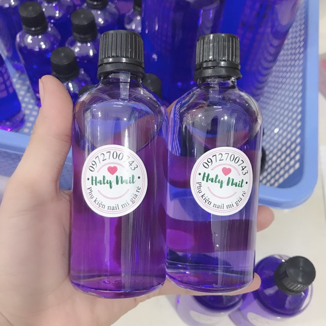 Nước dung dịch tím-liquid mỹ đắp móng tay cao cấp lọ 100ml