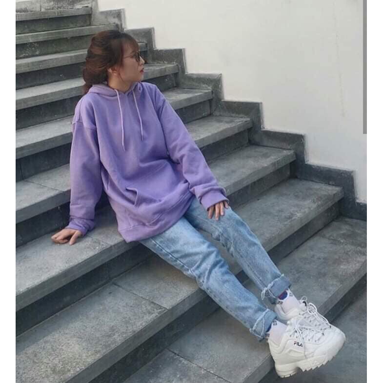 [ MUA 1 ÁO TẶNG 1 VỚ CUTE ❤️] Áo Hoodie nỉ bông TRƠN BASIC Unisex | BigBuy360 - bigbuy360.vn