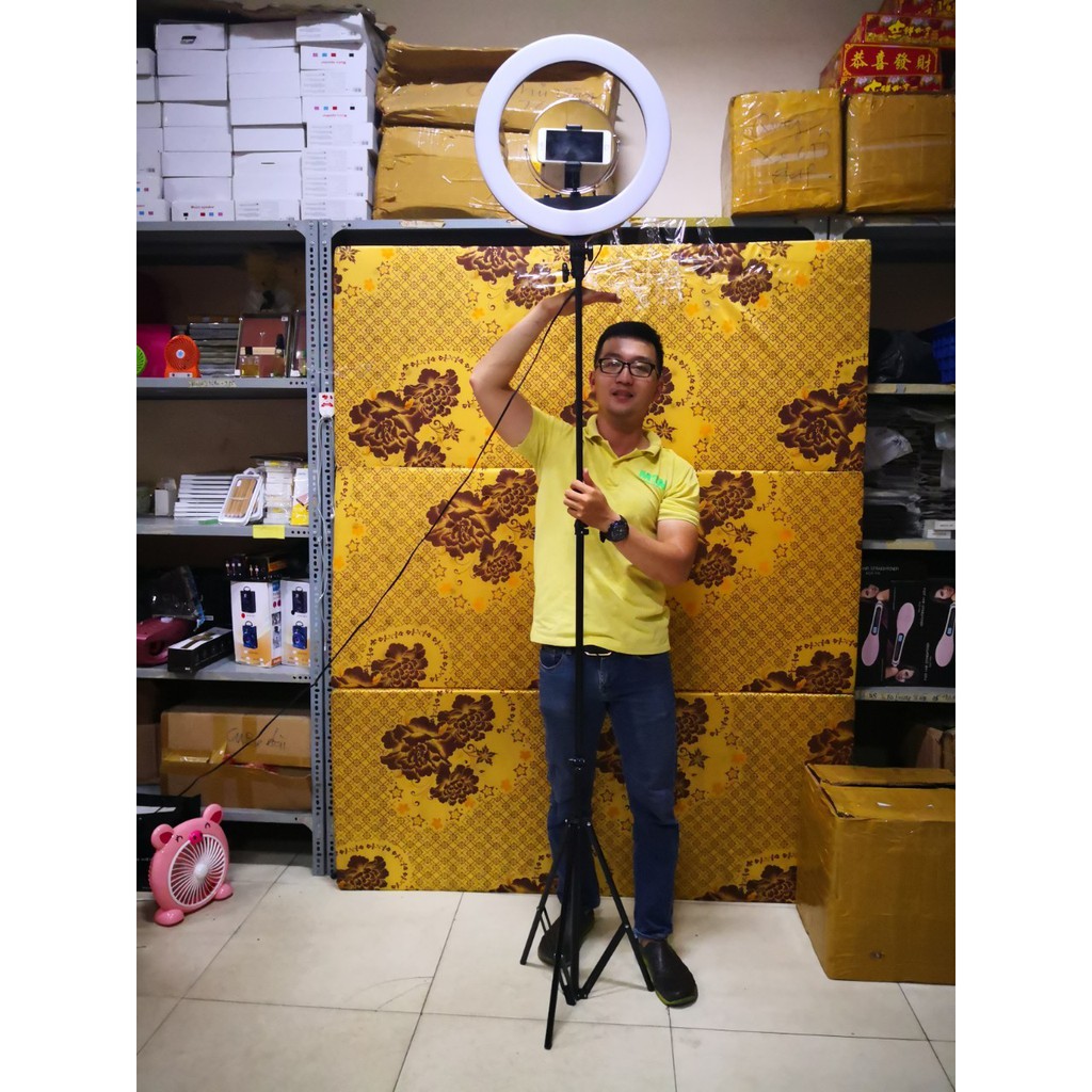 Đèn Hỗ Trợ Livestream Cực Đại 46CM, Chụp Hình Sản Phẩm, Makeup, Studio RL-18