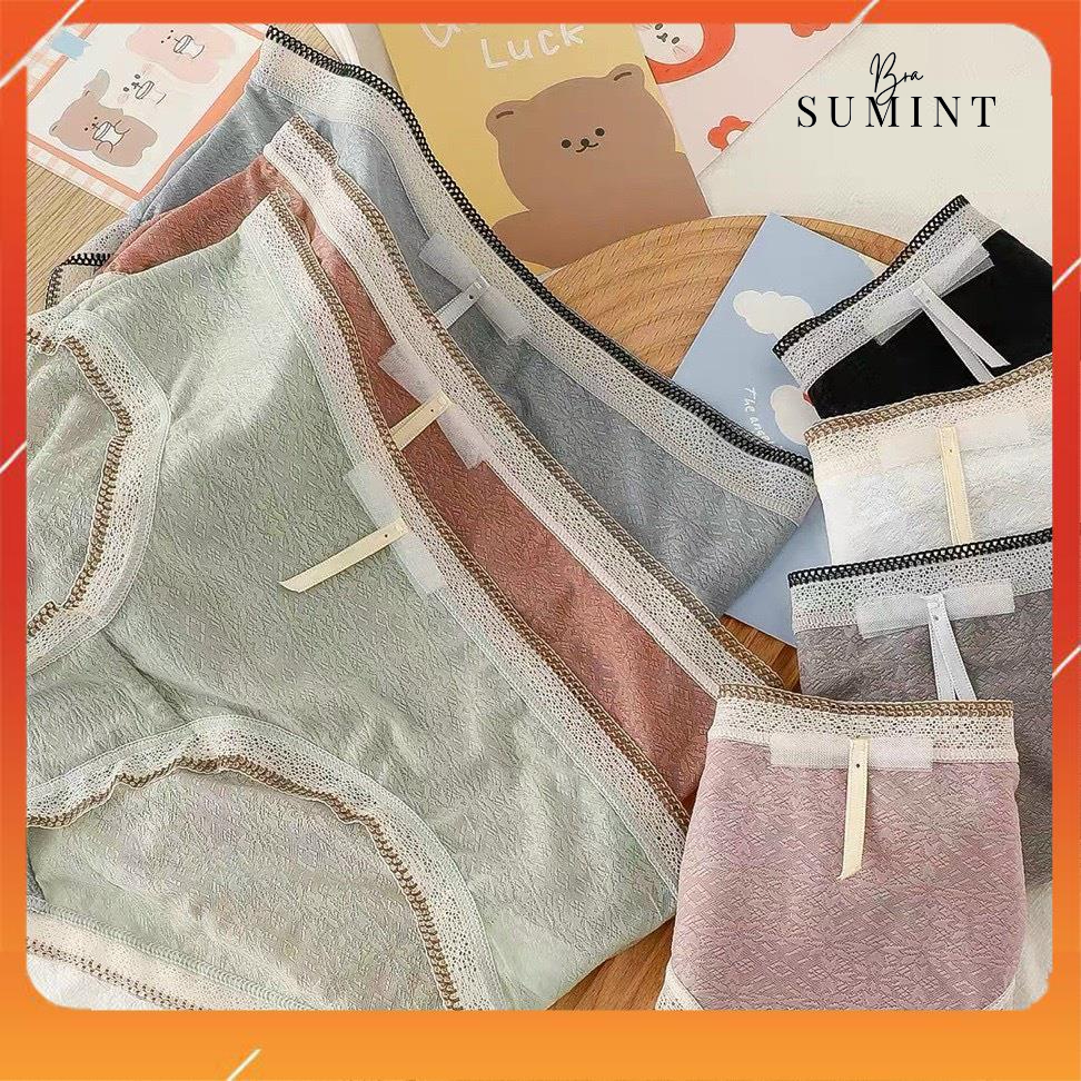 Quần lót nữ ren thông hơi cao cấp kháng khuẩn mềm mại thoáng mát cạp viền ren Q2773