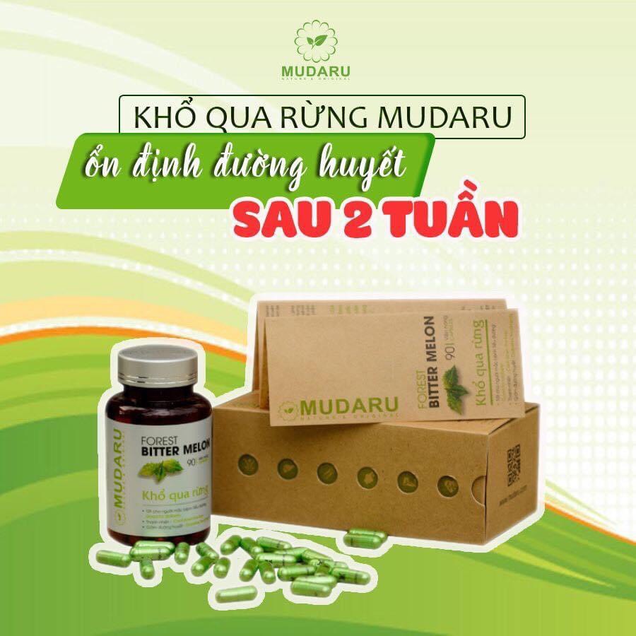 [Chính Hãng] - Viên Uống Khổ Qua Rừng MUDARU hộp 90 viên nang - Hỗ trợ ngăn ngừa biến chứng tiểu đường