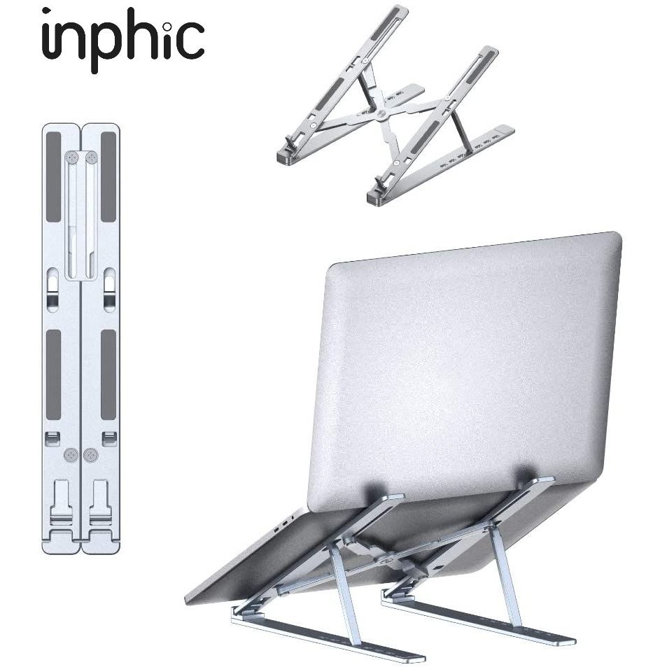 Giá đỡ máy tính bằng hợp kim nhôm INPHIC R5 điều chỉnh 7 cấp độ cho máy từ 10-15,6 inch có thể gập lại - Chính Hãng | WebRaoVat - webraovat.net.vn