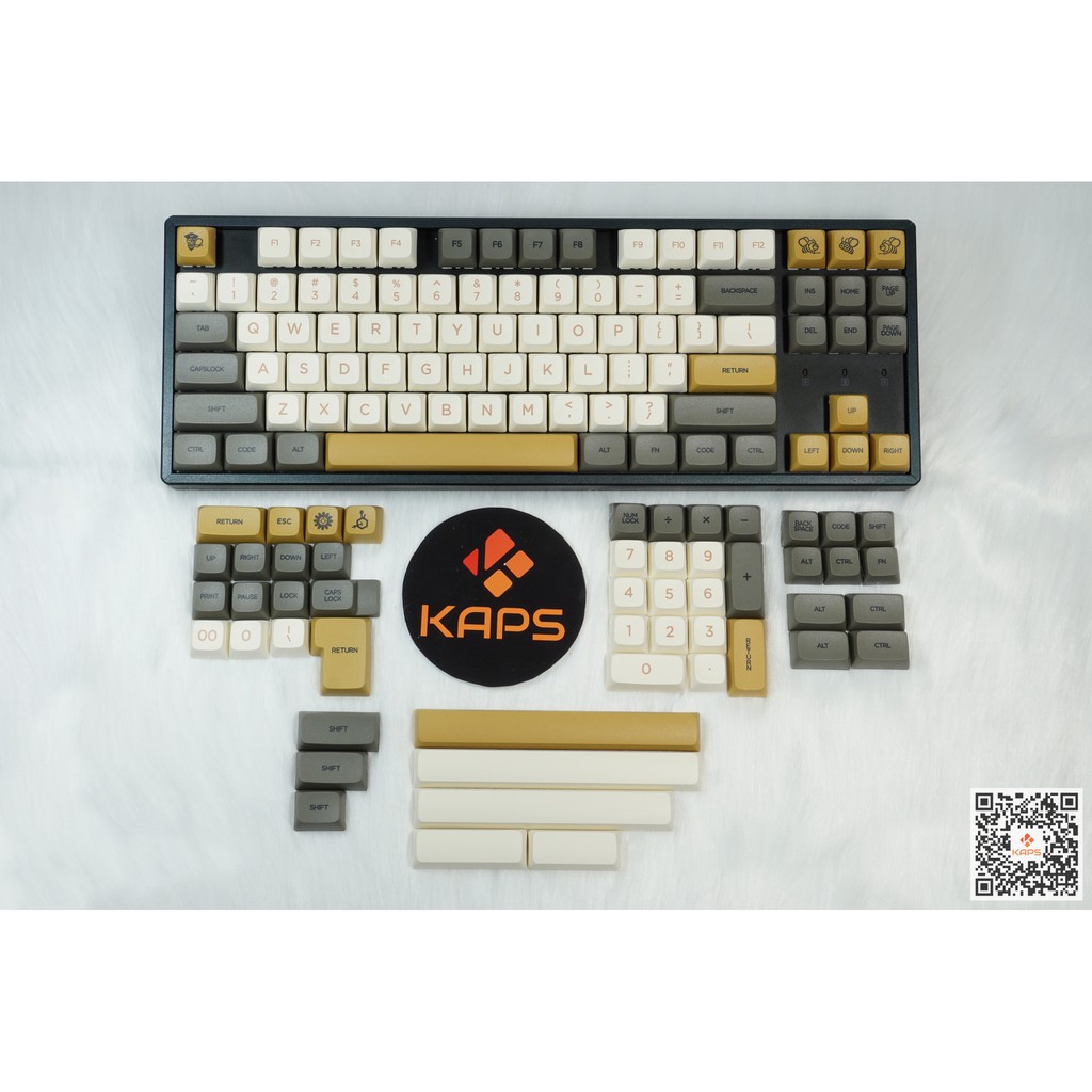 Keycap SHIMMER EMBER - profile XDA - keycap PBT - Dyesub - 138 nút cho bàn phím cơ Filco, Leopold, IKBC, Edra, keychron