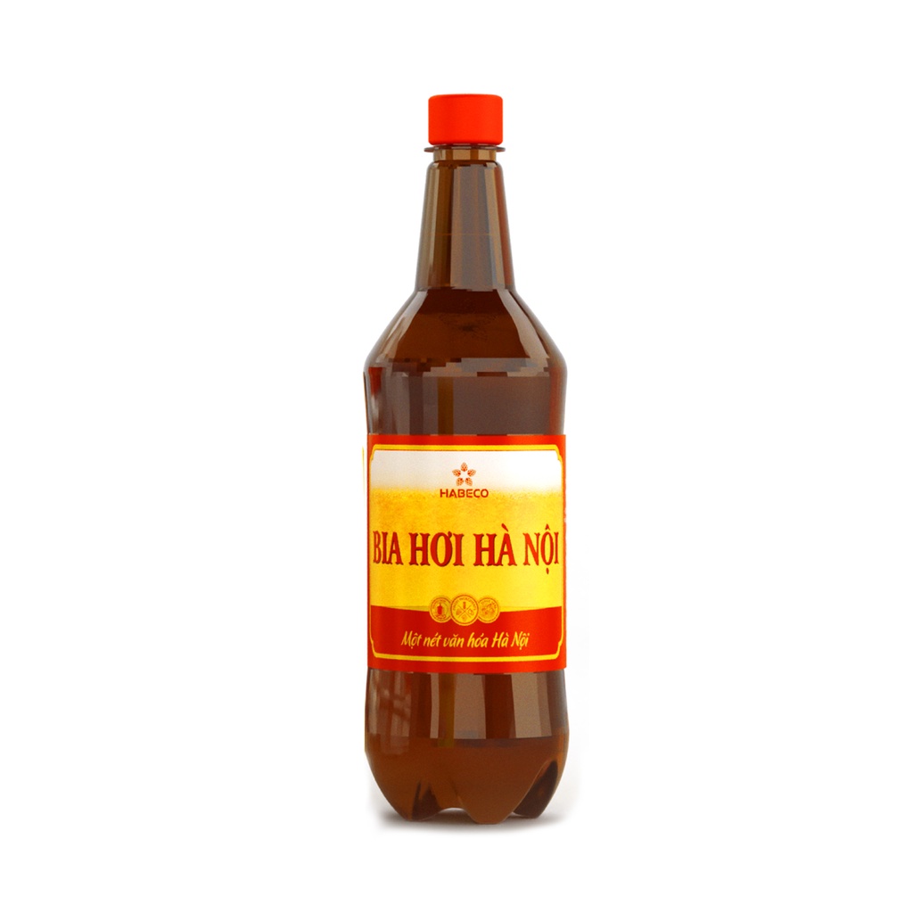HỎA TỐC HÀ NỘI - Lốc 6 chai Bia Hơi Hà Nội - HABECO (1 lít/ chai)