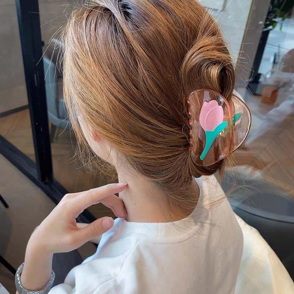 Kẹp Tóc Hoa Tulip Thời Trang Hàn Quốc Cho Nữ