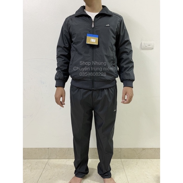 Bộ Quần Áo Thể Thao Nam Trung Niên 2 lớp, 3 lớp lót bông chất cực đẹp k nhăn k xù + ẢNH THẬT