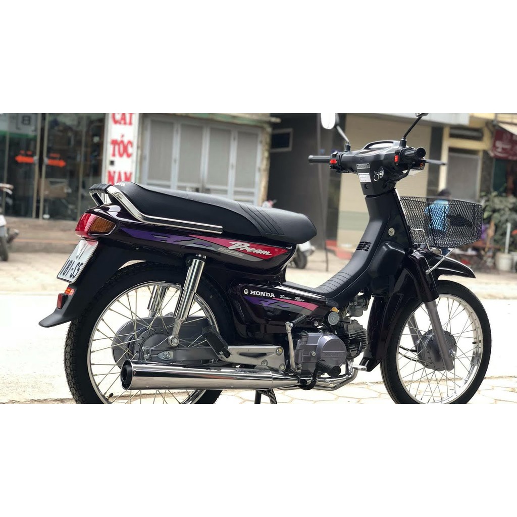 Dàn áo xe Dream 3 Màu Nho BỬNG TRẮNG  Bộ nhựa ABS nguyên sinh xe Dream lùn, Dream Exces