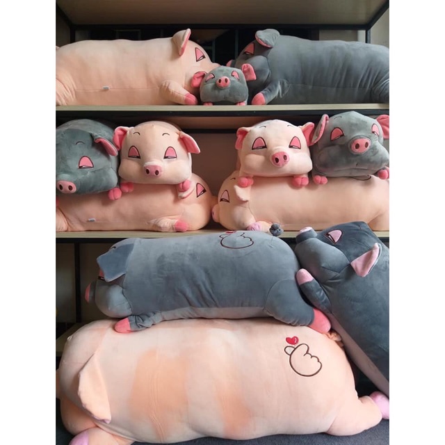 🐷🐷 Gấu Bông Lợn Sữa Tim  Siêu to Khổng Lồ Hàng nhập