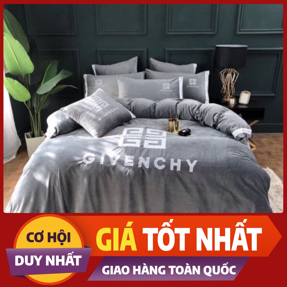 Bộ chăn ga gối nỉ nhung thương hiệu