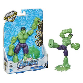 Đồ Chơi AVENGERS  Mô Hình Mattle Siêu anh hùng HULK phiên bản Bend and Flex AVENGERS E7871/E7377