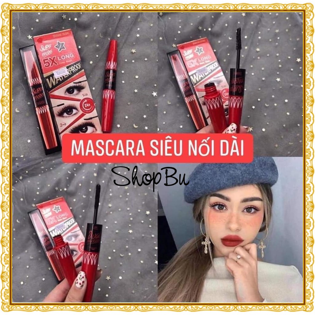 🎈Mascara Sivanna Colors Super Model 5X Long - 2 Đầu Nối Dài và Dày Thái Lan ❃