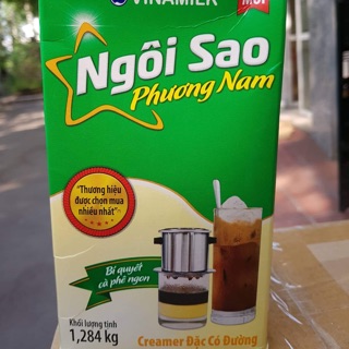 Sữa đặc Ngôi sao Phương Nam XANH LÁ hộp giấy 1,284KG