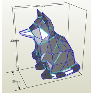 Mô hình giấy Racoon