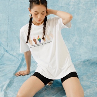 Áo phông slogan 'Humanity' - Áo thun oversize cổ tròn tay lỡ A1950