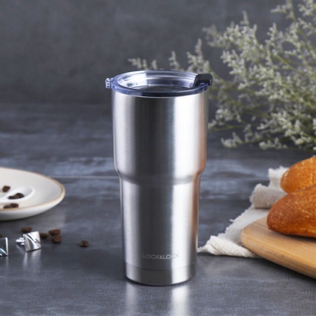 Bình giữ nhiệt Lock&Lock Swing Tumbler 470ml - Màu bạc - LHC4136SLV
