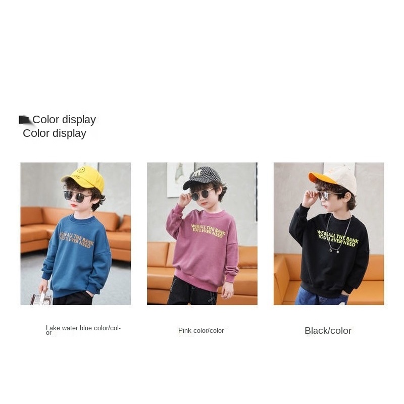 Áo sweater tay dài thời trang mùa thu cho bé trai