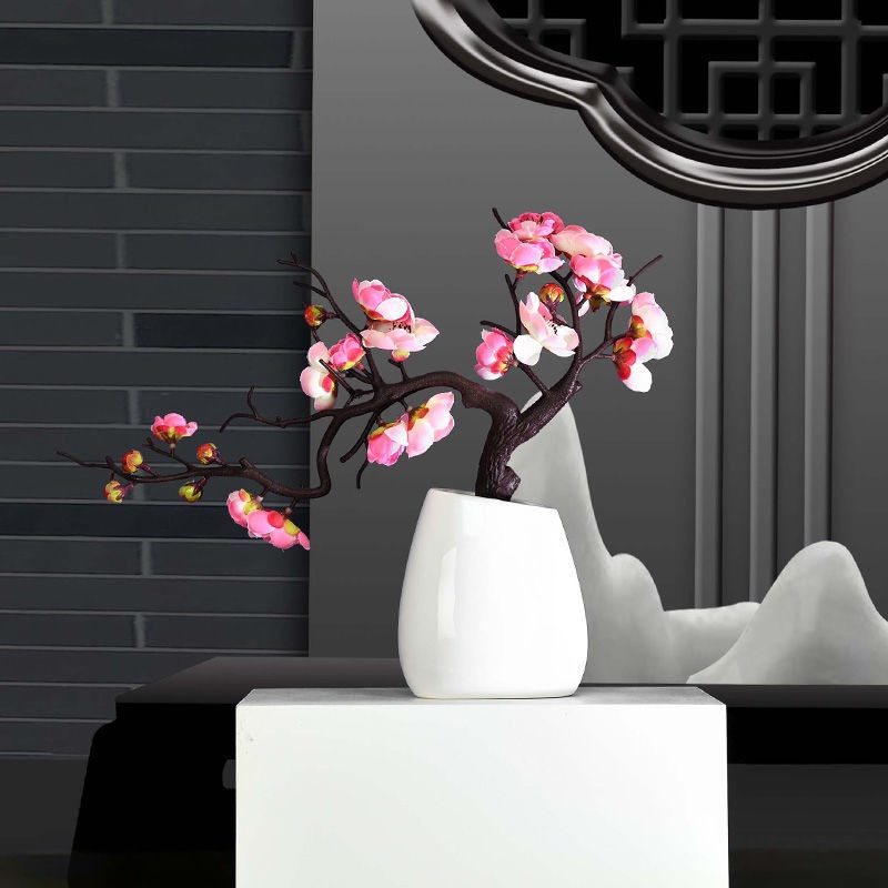 Cành Hoa Mận Nhân Tạo Dùng Trang Trí Năm Mới / Giáng Sinh / Phòng Khách