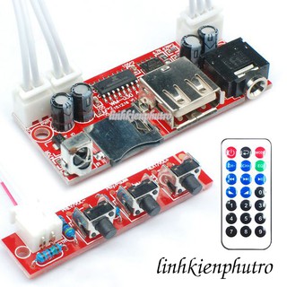 Mạch Giải Mã MP3 TF USB Kèm BànBI Phím - Remote Hồng Ngoại