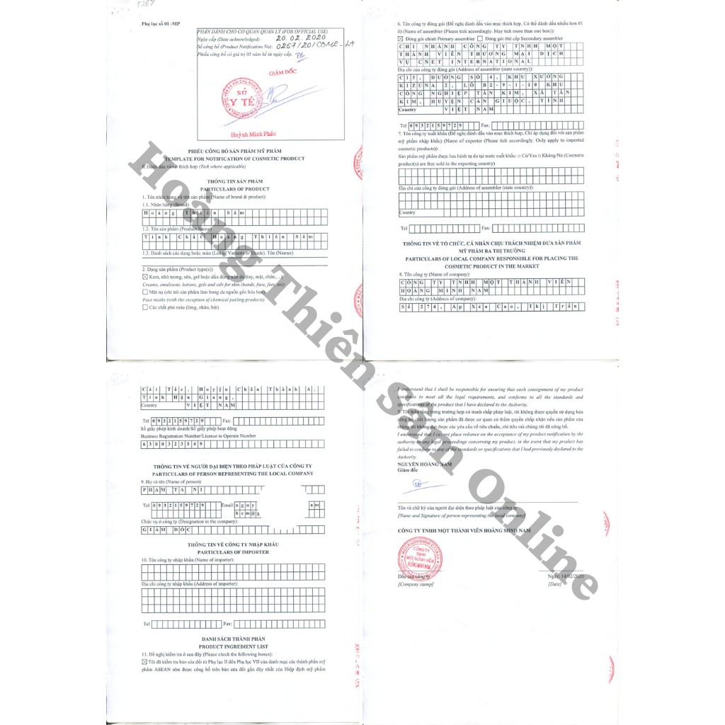 Cao Hút Mụn Thải Độc Hoàng Thiên Sâm