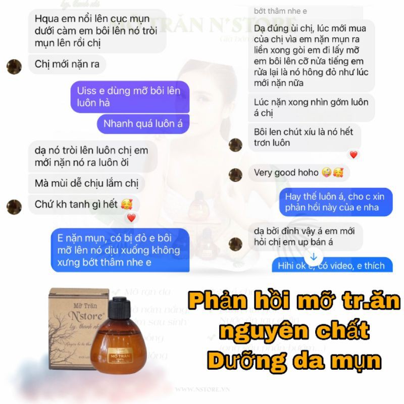 Mỡ Trăn Nguyên Chất N'Store by Thanh Nhi ( TẶNG KÈM CỌ )