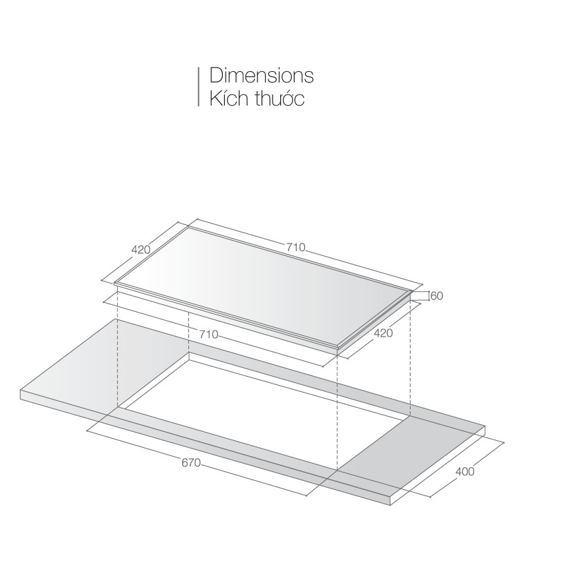 Bếp từ đôi Lorca TA-1006 Plus - BH 3 năm - Hàng chính hãng