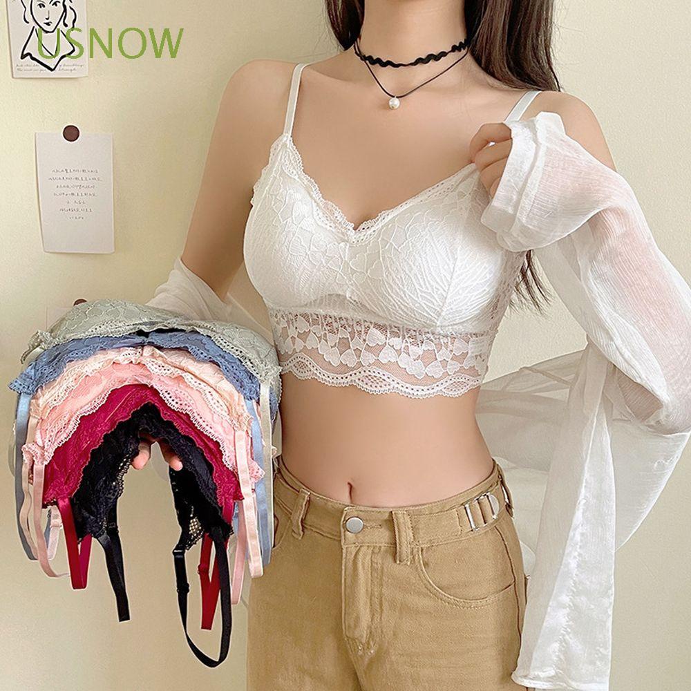 Áo lót thể thao dáng chữ U bằng nylon màu trơn gợi cảm dễ phối đồ cho nữ