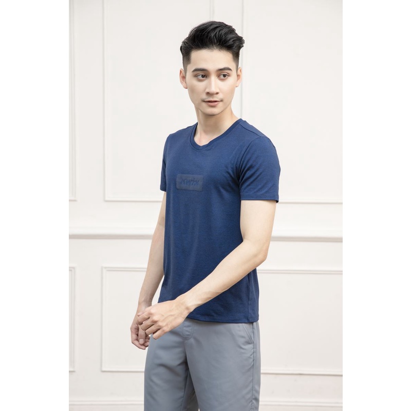 Áo thun nam tay ngắn cổ tròn KWIN họa tiết trẻ trung -KTS005S1