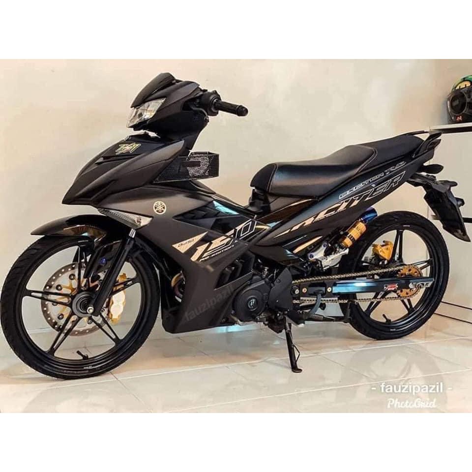 Cặp gác chân sau Y15ZR Mã lai gắn Exciter 150,155 " kèm pas treo Pô CNC "