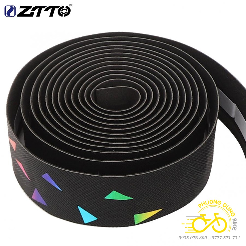 Dây quấn ghi đông xe đạp da PU Kim cương ZiTTO - 7 màu
