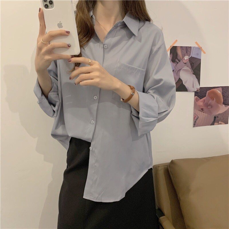 Áo sơ mi dài tay phong cách Hàn Quốc | BigBuy360 - bigbuy360.vn