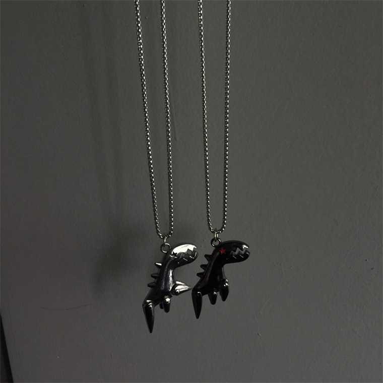 Dây chuyền thời trang mặt hình rô bốt/hoạt hình/khủng long/gấu cá tính phong cách Âu Mỹ